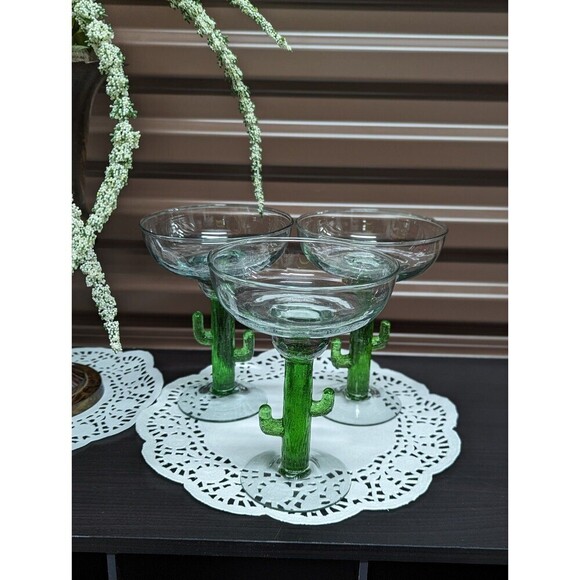 Cactus Margarita Bundle of Two 1- cactus tumbler 1- margarita glass - Picture 6 of 11